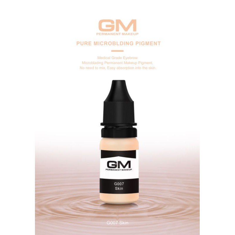 GM สีสักคิ้ว สีSkin G007 สีไม่ลอย 15ml