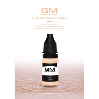 GM สีสักคิ้ว สีSkin G007 สีไม่ลอย 15ml