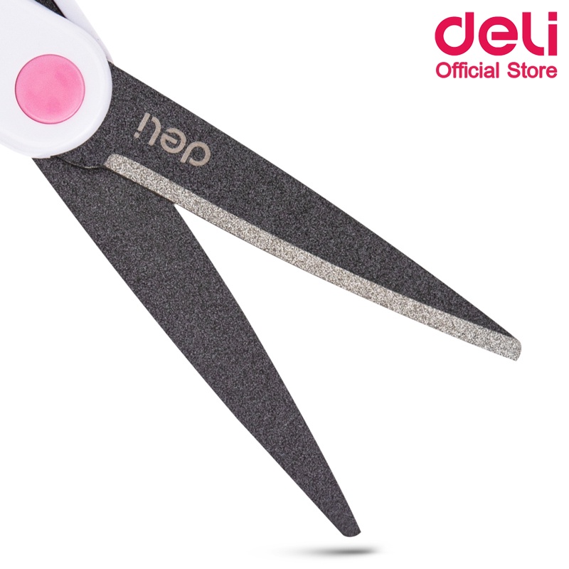 กรรไกร Deli เทฟล่อน 175mm คม แหลม ตัดกระดาษ เทปกาว ไม่ทิ้งคราบเหนียว (คละสี 1 ชิ้น) Scissor - รูปที่ 2