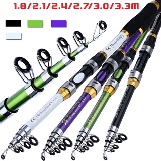 Sougayilang 1.8-3m telescopic travel คันเบ็ดแบบพกพาตกปลากลางแจ้ง