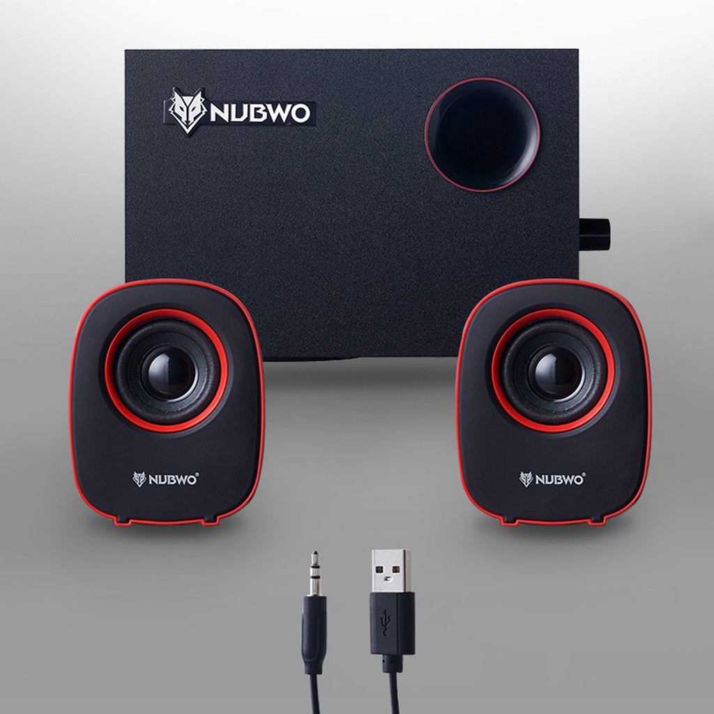 ส่งฟรี NUBWO Mean Machine 2.1 Speaker ลำโพงคอมพิวเตอร์ เก็บเงินปลายทาง