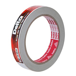 เทปกาว2หน้า สีขาว 18MM.x20Y/White เดลต้า Double sided tape white 18MM.x20Y / White Delta