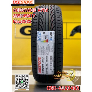 205/45R17 ยางใหม่ดีสโตน Deestone R702 ยางใหม่ปี22 จุ๊บลมแปซิฟิกแท้ จัดส่งฟรี