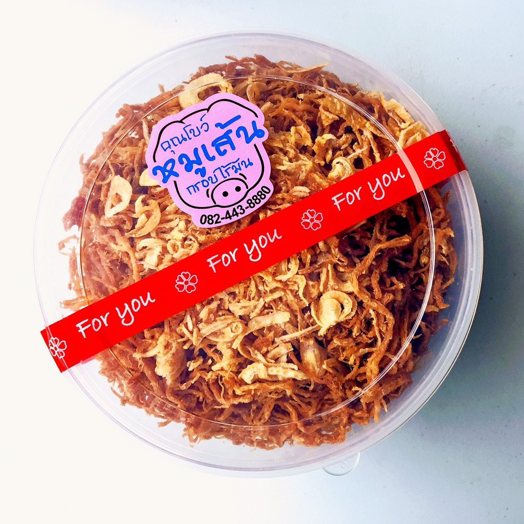 คุณโบว์หมูเส้นกรอบไร้มัน ขนาด 350 กรัม