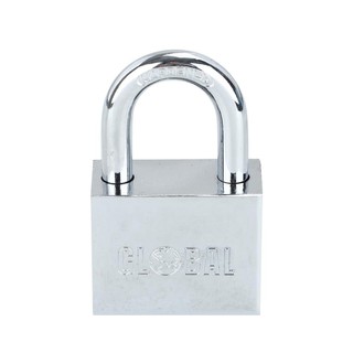 กุญแจลูกปืน GLOBAL 40 MM สีโครเมียมBEARING PADLOCK GLOBAL 40 MM CHROMIUM