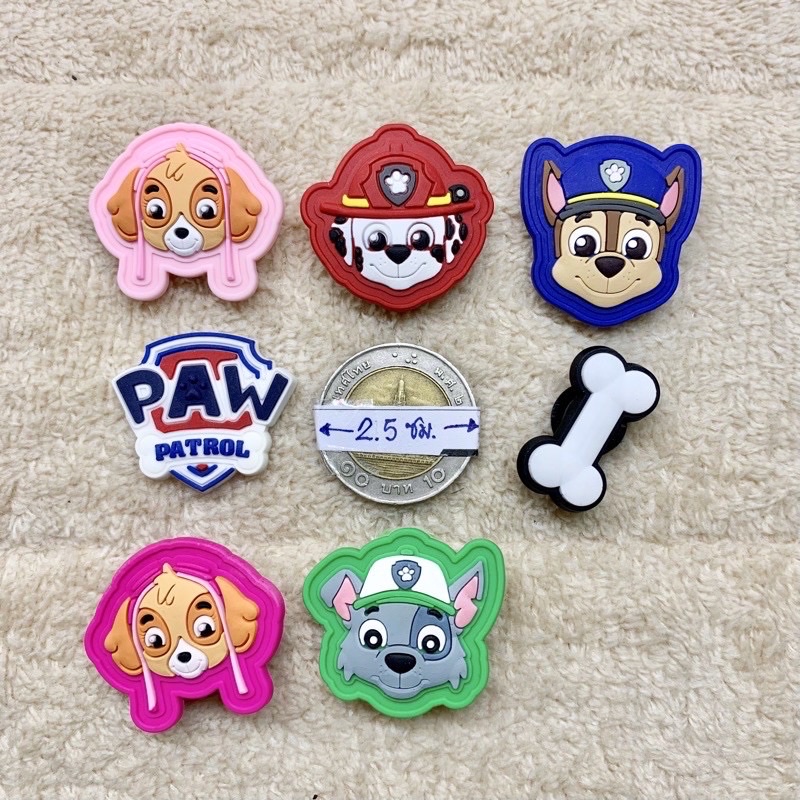 JBCT 👠🌈 🐾 🐾 ตัวติดรองเท้ามีรู  ขบวนการ เจ้าตูบสี่ขา 1 🌈🌸🌀Shoe charm ”Paw Patrol 1 ”