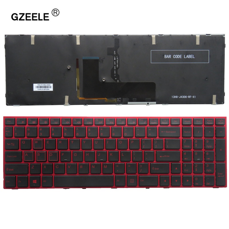 US backlit laptop keyboard for Clevo P651 P651SE P655 P671 P655SE P671SG P650HP3 P650 P670RE3