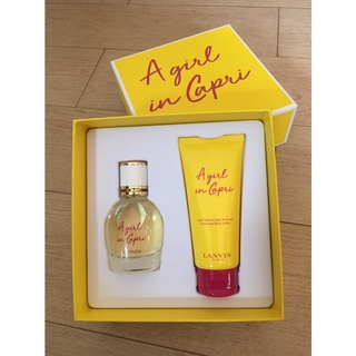 Lanvin A Girl in Capri Eau De Toilette 50ml+ Body lotion 100 ml แท้100 %