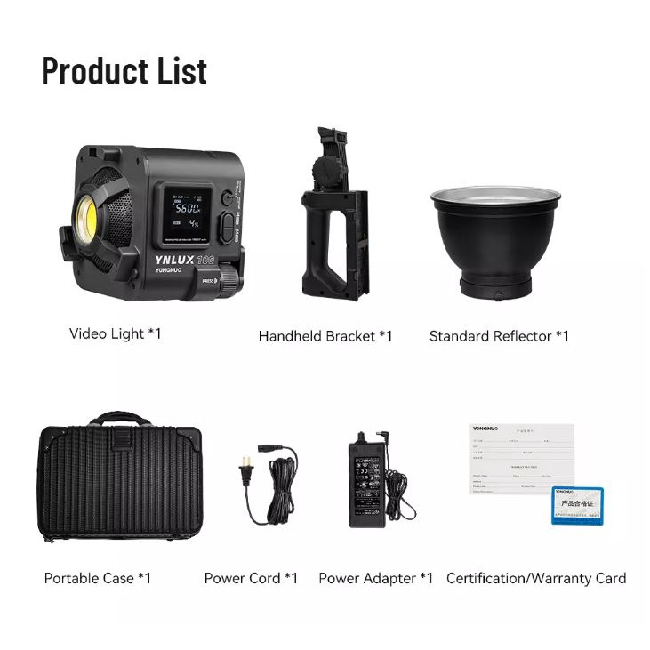 จัดส่งด่วน 4 ชั่วโมง Yongnuo YNLUX100 Kit ไฟสตูดิโอรุ่นใหม่ล่าสุด LED COB 100W 3200K-5600K แถมฟรี Reflector ราคา ถูกที่สุด ดีลบีเคเค แกลเลอรีภาพที่ 3