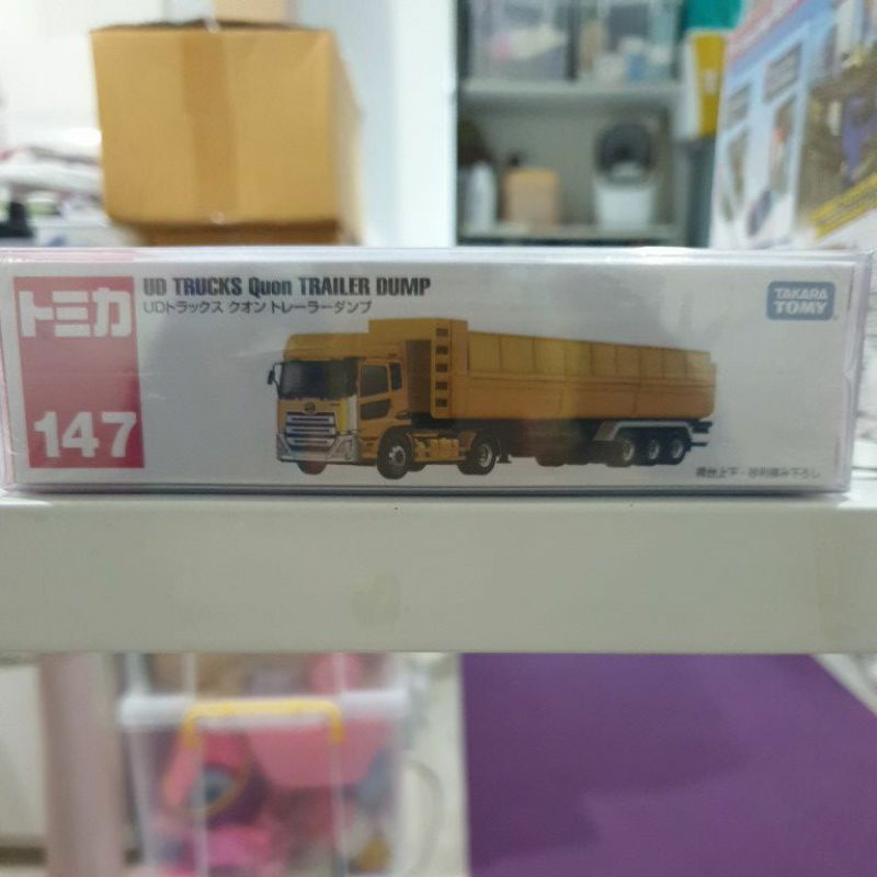 TOMICA LONG TYPE [147] UD TRUCKS Quon TRAILER DUMP   ของใหม่แท้
