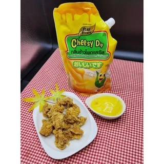 เพียวฟู้ดส์ ชีสดิป รส ข้าวโพด ขนาด 920 กรัม อร่อย หวาน หอมกลิ่นข้าวโพดใช้จิ้มเฟรนฟราย ไก่ทอด นักเก็