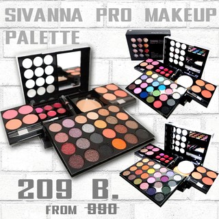 (โค้ด MPDC5TC ลด 5% ซื้อครบ 500)  มีทุกเบอร์ Sivanna Pro makeup palette