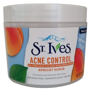 St. Ives Acne Control Apricot Scrub ครีมขัดผิวหน้าของแท้