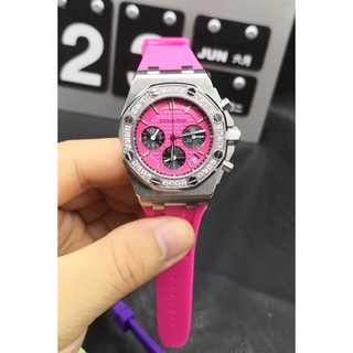 นาฬิกาผู้หญิง AP งานสวย size 34mm ระบบถ่าน