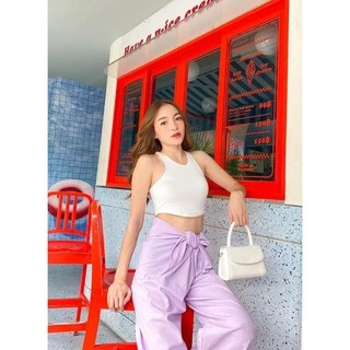 💕PP♡CLOSET💕พร้อมส่ง16สี‼เสื้อกล้ามครอปแขนเว้า ผ้าหนา2ชั้นทั้งตัว กระชับเข้ารูป(เนื้อผ้าเรยอน)เสื้อกล้ามครอปสายฝอ.
