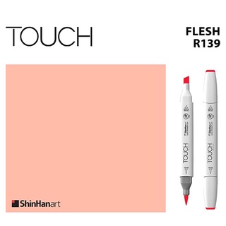 TOUCH TWIN BRUSH MARKER R139 (FLESH) / มาร์คเกอร์หัวพู่กัน-หัวตัดขนาดกลาง รหัส R139 (FLESH)