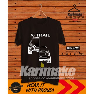 เสื้อยืดผ้าฝ้ายพิมพ์ลายแฟชั่น เสื้อยืด ลายรถยนต์ Nissan X Trail Offroader V2