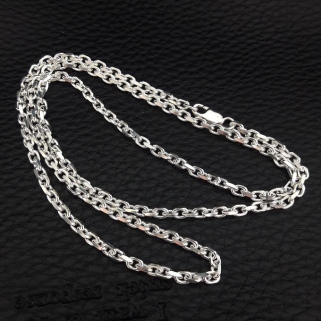 น้ำหนักเงิน 1.3 บาท (19.4 กรัม).สร้อยคอเงินแท้ ลายอิตาลี่ (italy). สร้อยเงินแท้ทั้งเส้น(ไม่ใช่งานชุบ).#สร้อยคอเงินแท้