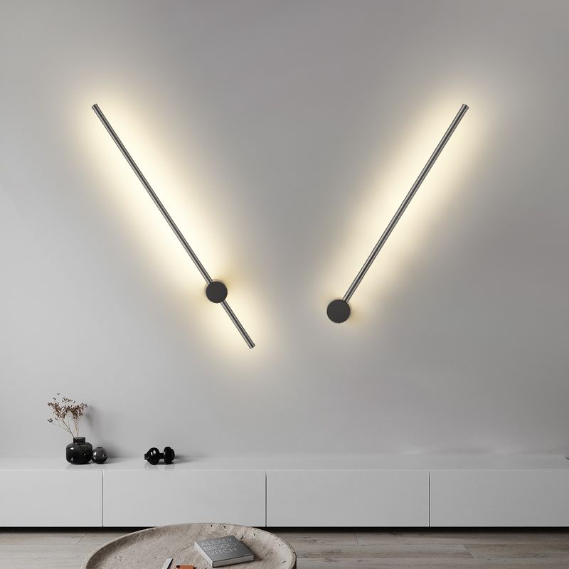 โคมไฟติดผนังแถบยาว ไฟผนังหัวเตียง โมเดิร์น สไตล์นอร์ดิก LED สําหรับตกแต่งบ้าน ห้องนอน ห้องนั่งเล่น