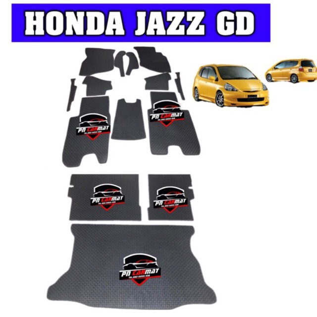 พรมปูพื้นรถยนต์ JAZZ GD เฉพาะภายในห้อง950 เต็มคัน 1,500 บาท /แถมฟรีแผ่นกันสึกพลาสติกอย่างดีมูลค่า250
