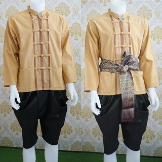เสื้อหมอฉลาม เสื้อพื้นเมือง เสื้อชายเดินเชือก เสื้อผ้าฝ้ายชาย หลากสี ใส่สบาย