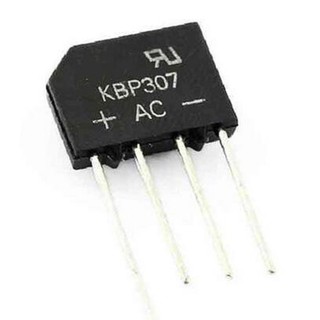 A0018 Diode KBP307 3A 700V 4-Pin Bridge Rectifier  ไดโอด บริดจ์  KBP306 ทนกระแส 3A ทนแรงดัน 700V แบบ 4 ขา