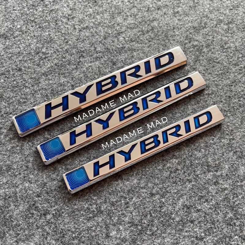 โลโก้ HYBRID HONDA สีโครเมี่ยม