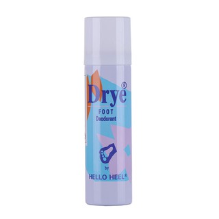 สเปรย์ ให้เท้าแห้งสดชื่นดราย HELLOHEEL 65 มล.  DRYE FOOT DEODORANT HELLOHEEL 60ML