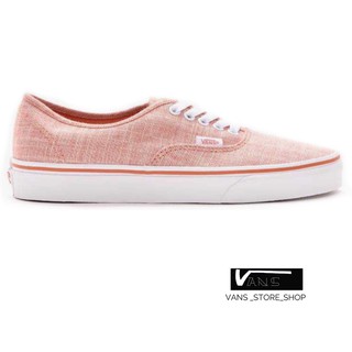 VANS AUTHENTIC CHAMBRAY CARNELIANTRUE WHITE SNEAKERS สินค้ามีประกันแท้