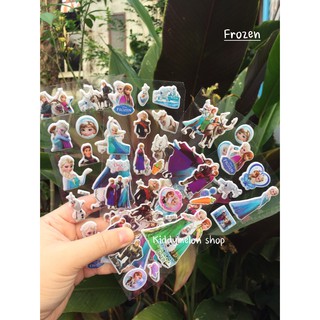 💥สติ๊กเกอร์นูนการ์ตูน 4 บาท 💥สติ๊กเกอร์เจ้าหญิง สติ๊กเกอร์นูน cars paw patrol Elsa **ขั้นต่ำ 3 แผ่นนะคะ**