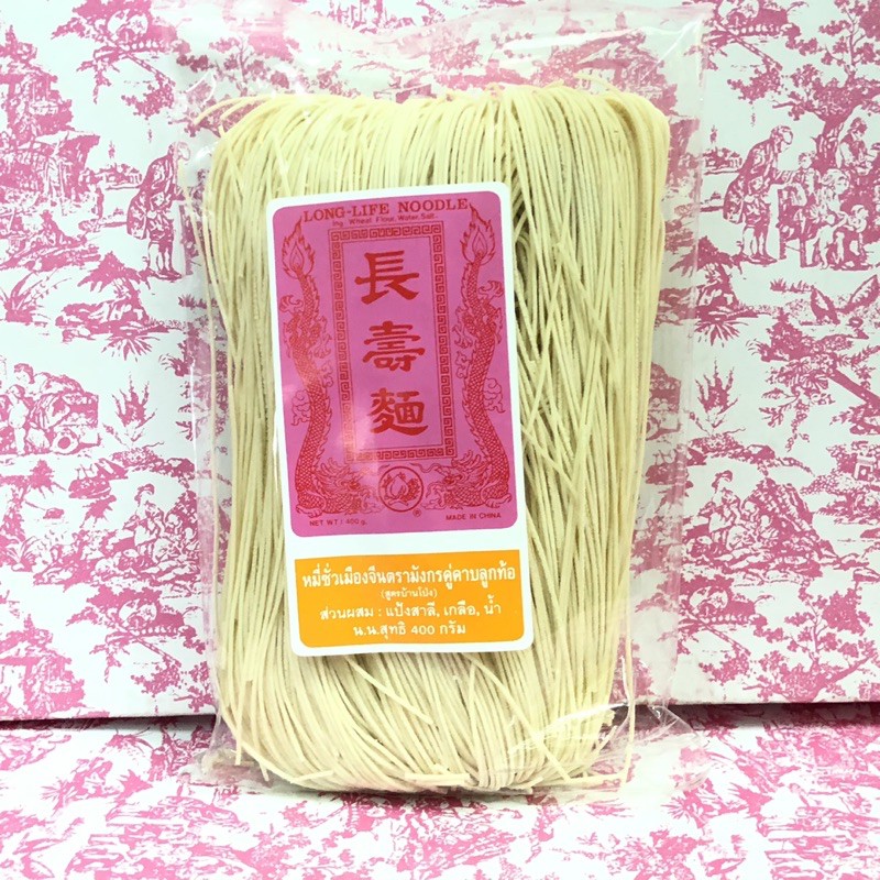 หมี่เตี๊ยวอย่างดี ตรามังการคู่ (400กรัม) อร่อย เหนี่ยวนุ่ม