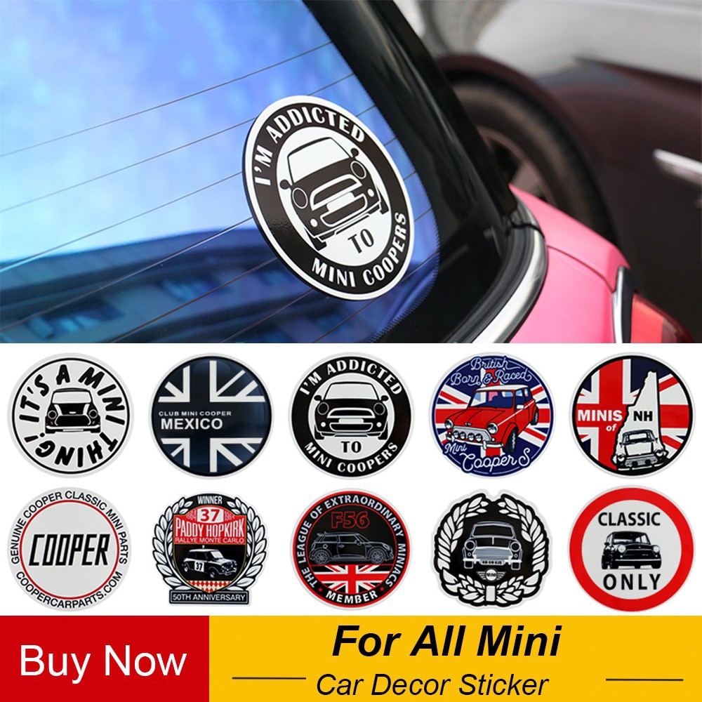 สติกเกอร์แฟชั่น สําหรับตกแต่งรถยนต์ Mini Cooper One Countryman F55 F56 R55 R56 R60 F60