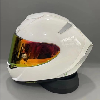 Shoei X14 X-Fourteen X-Spirit III หมวกกันน็อค แบบเต็มหน้า สีขาวสว่าง หมวกกันน็อค สตรีทเรซซิ่ง หมวกกันน็อคมอเตอร์ไซค์