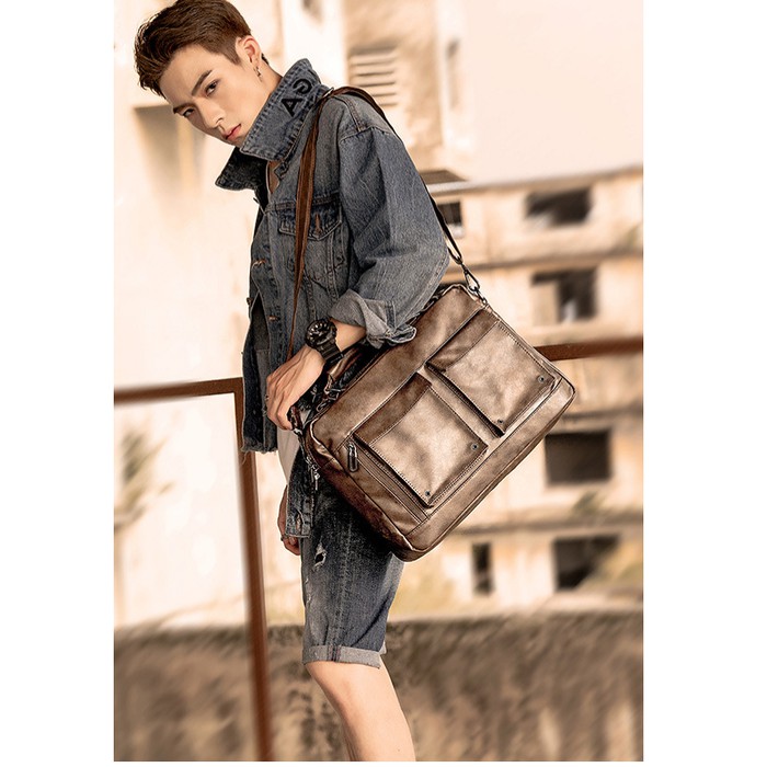 Men& 39;s Bags Men& 39;s Leather Sling Bags / Men& 39;s Leather Work Bags / Men& 39;s Bags (BOSSMAN)