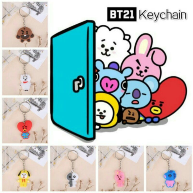 BTS KEYCHAIN COOKY TATA MANG RJ VAN CHMMY SHOOKY