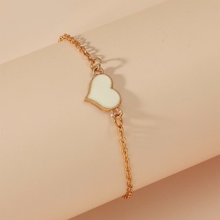 heart decor chain bracelet กำไลข้อมือหัวใจ