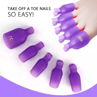 ตัวหนีบนิ้วเท้า TOE Nail Art UV GEL เจล Remover Wrap TOOL SSwell