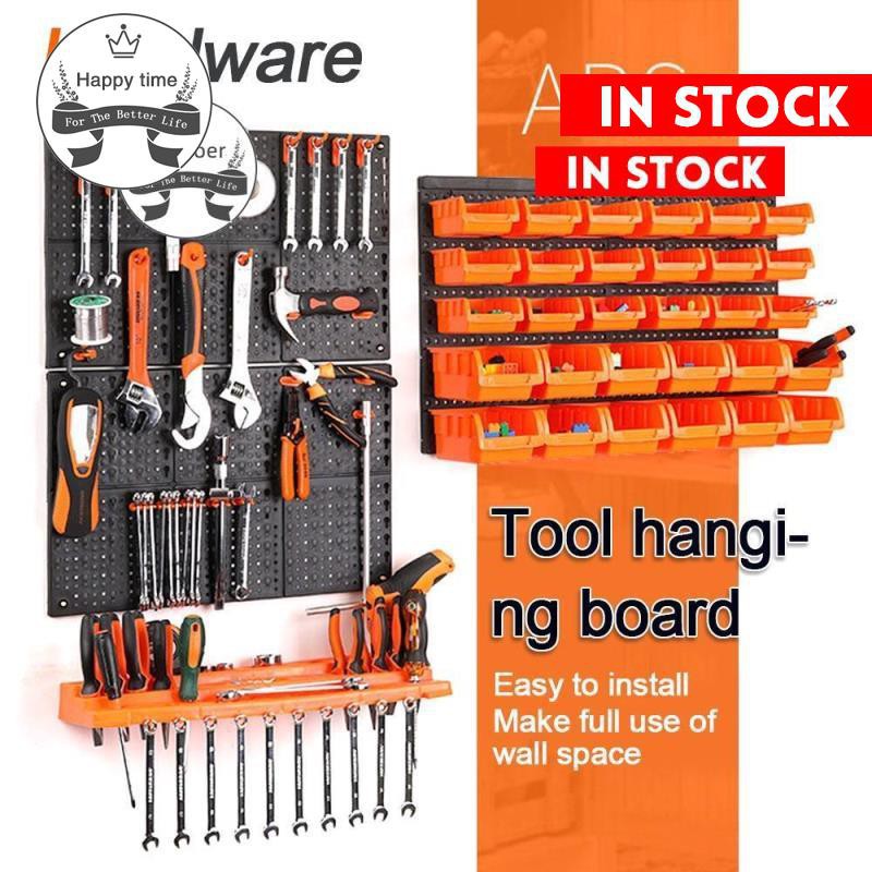 Ready Stock Garage Wall Tool Rack Pegboard Shelf Tool Organiserholder Wall Mountedfixed 1868