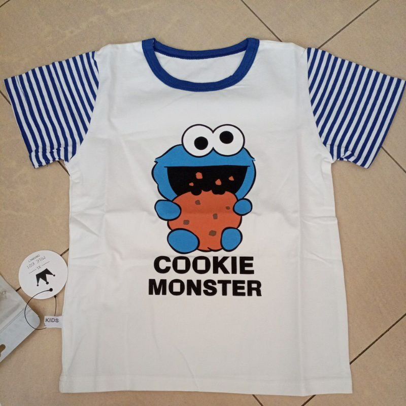 เสื้อยืดเด็กผ้านิ่มเด้ง ลาย Cookie Monster