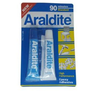 กาวแห้งช้า 90นาที  Araldite กาวอีพ็อกซี่ฟ้า-ขาว Standard