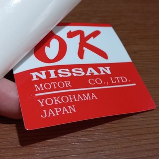 สติกเกอร์ Nissan OK RED jdm