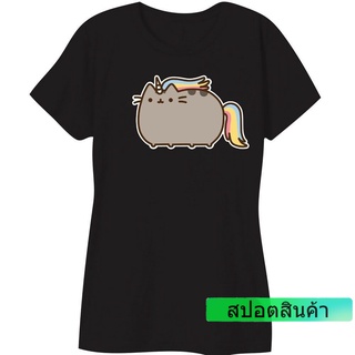 เสื้อยืดนิ่ม พิมพ์ลายยูนิคอร์น Pusheen The Cat Rainbow Pusheenicorn Nwt เหมาะกับของขวัญวันเกิด สําหรับผู้ชาย