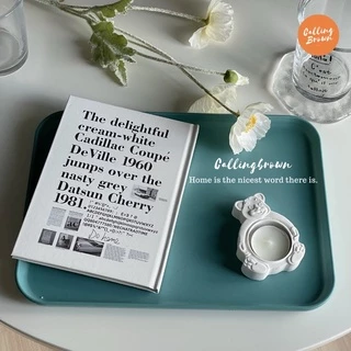 callingbrown [🧇พร้อมส่ง🧇] Home cafe ถาด รองอาหาร