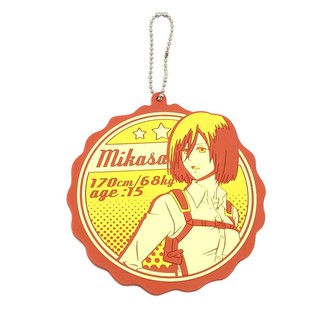 Attack on Titan Mikasa Ackerman Rubber Strap พวงกุญแจแสตรปยาง จาก ผ่าภิภพไททัน ฺBanpresto แท้