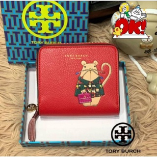 📮@960.-🔥🔥SUMMER SALE (ลดอีก 7 %)🔥🔥💯TORY BURCH LEATHER SMALL WALLET