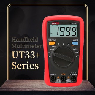 ปาล์มมัลติมิเตอร์ดิจิตอล UNI-T สี่รุ่น UT33A+/UT33B+/UT33C+/UT33D+ Palm Size Digital Multimeters Professional Electrical