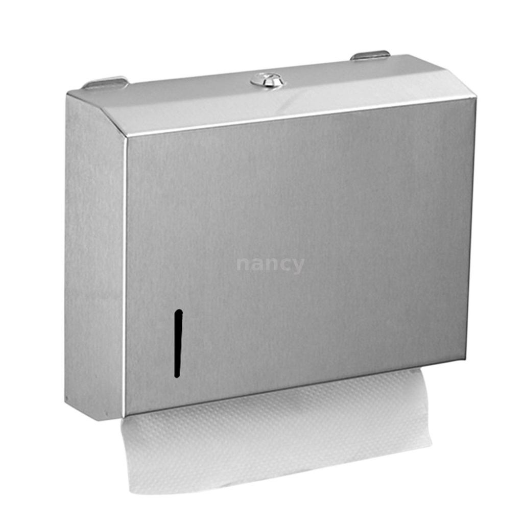 Na เครื่องจ่ายกระดาษทิชชู่ผ้าขนหนูสแตนเลสแบบติดผนังห้องน้ําห้องครัวห้องน้ํา 2 ช่อง