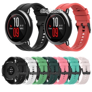 สายรัดข้อมือซิลิโคนสายกีฬาสำหรับ Huami Amazfit Pace Stratos 2 2S 3 สร้อยข้อมือทดแทน