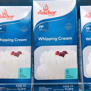 [ของสดแพ็คเจลเย็นอย่างดีทุกกล่อง]แองเคอร์ วิปปิ้ง ครีม-Anchor Whipping Cream 1 ลิตร คีโตทานได้