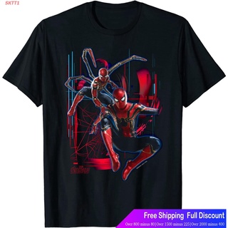 SKTT1 Marvelเสื้อยืดกีฬา Marvel Infinity War Spider-Man Suit Tech Graphic T-Shirt Marvel Mens Womens T-shirts_Fx